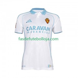 Camisola 1º Equipamento Real Zaragoza 2025-2026 Manga Curta ,Homem
