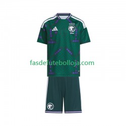 Camisola 1º Equipamento Seleção Saudita World Cup 2026 Manga Curta ,Criança