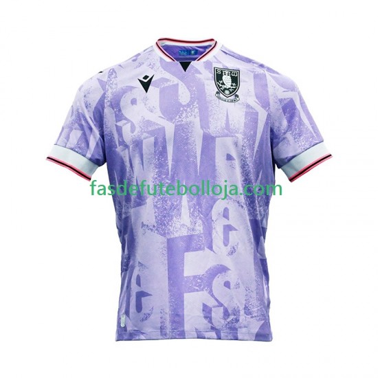 Camisola 2º Equipamento Sheffield Wednesday 2025-2026 Manga Curta ,Homem