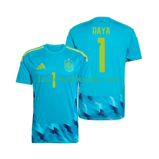 Camisola Guarda-redes 1º Equipamento Seleção Espanhola David Raya 1 World Cup 2026 Manga Curta ,Homem