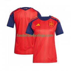 Camisola 1º Equipamento Seleção Espanhola World Cup 2026 Manga Curta ,Feminina