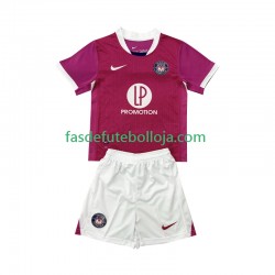 Camisola 2º Equipamento Toulouse 2025-2026 Manga Curta ,Criança