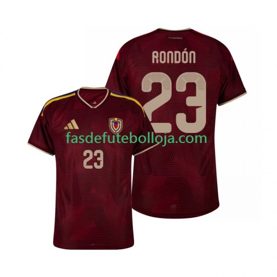 Camisola 1º Equipamento Seleção Venezuelana Salomon Rondon 23 2026 Manga Curta ,Homem