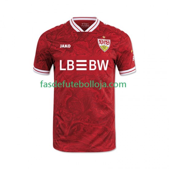 Camisola 2º Equipamento VfB Stuttgart 2025-2026 Manga Curta ,Homem