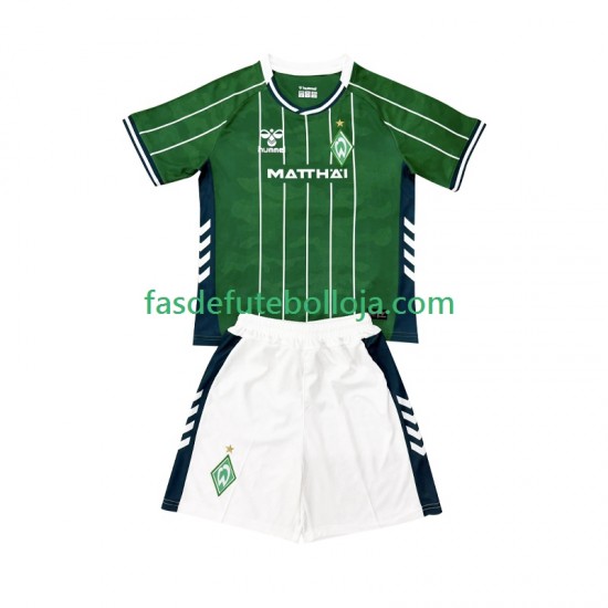 Camisola 1º Equipamento Werder Bremen 2025-2026 Manga Curta ,Criança