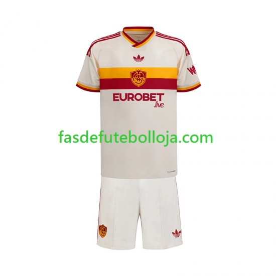 Camisola 2º Equipamento AS Roma 2026-2027 Manga Curta ,Criança