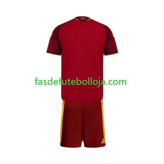 Camisola 1º Equipamento AS Roma 2026-2027 Manga Curta ,Criança