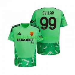 Camisola Guarda-redes 1º Equipamento AS Roma Mile Svilar 99 2026-2027 Manga Curta ,Homem Camisola Guarda-redes 1º Equipamento AS Roma Mile Svilar 99 2026-2027 Manga Curta ,Homem