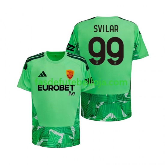 Camisola Guarda-redes 1º Equipamento AS Roma Mile Svilar 99 2026-2027 Manga Curta ,Homem