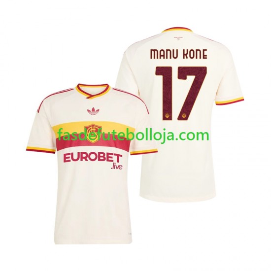 Camisola 2º Equipamento AS Roma Manu Kone 17 2026-2027 Manga Curta ,Homem