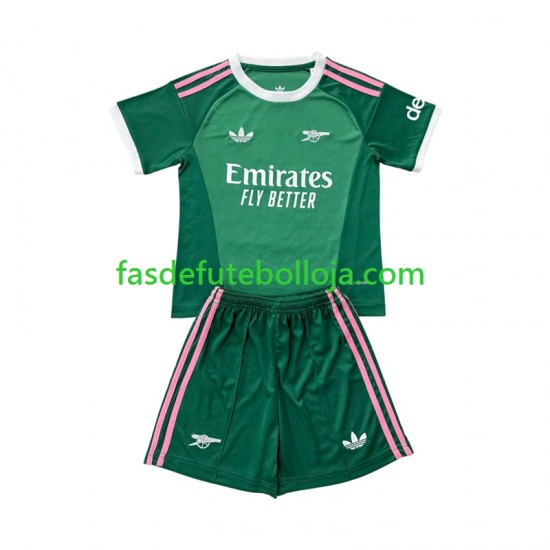 Camisola Guarda-redes 3º Equipamento Arsenal 2026-2027 Manga Curta ,Criança