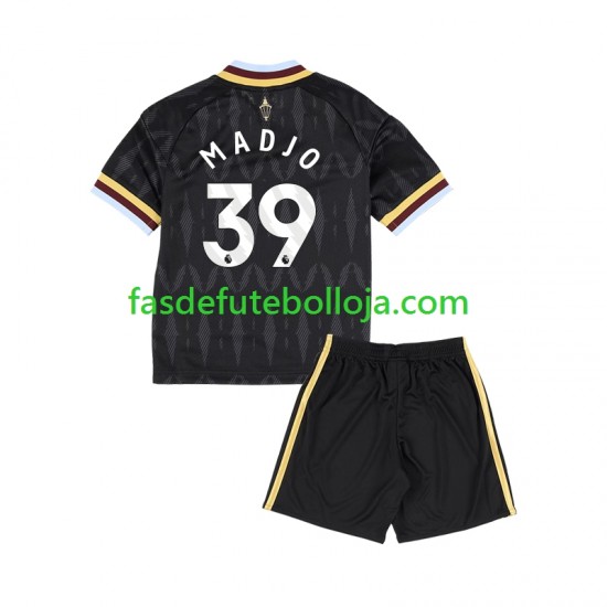 Camisola 2º Equipamento Aston Villa Brian Madjo 39 2026-2027 Manga Curta ,Criança