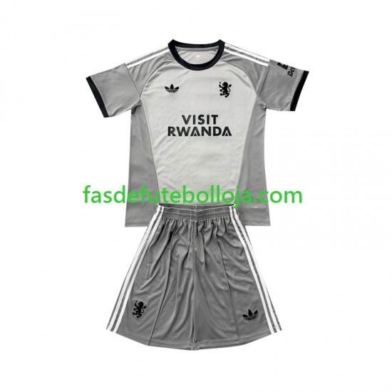 Camisola Guarda-redes 4º Equipamento Aston Villa 2026-2027 Manga Curta ,Criança
