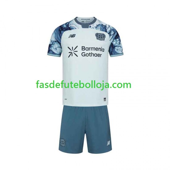 Camisola 2º Equipamento Bayer 04 Leverkusen 2026-2027 Manga Curta ,Criança