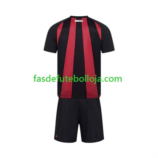 Camisola 1º Equipamento Bayer 04 Leverkusen 2026-2027 Manga Curta ,Criança