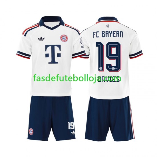 Camisola 2º Equipamento Bayern de Munique Alphonso Davies 19 2026-2027 Manga Curta ,Criança