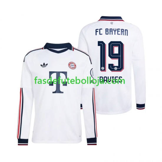 Camisola 2º Equipamento Bayern de Munique Alphonso Davies 19 2026-2027 Manga Comprida ,Homem