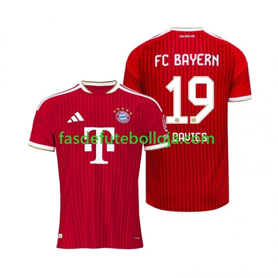 Camisola 1º Equipamento Bayern de Munique Alphonso Davies 19 2026-2027 Manga Curta ,Homem