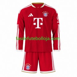 Camisola 1º Equipamento Bayern de Munique 2026-2027 Manga Comprida ,Criança