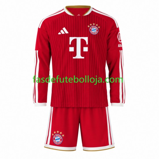 Camisola 1º Equipamento Bayern de Munique 2026-2027 Manga Comprida ,Criança