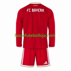 Camisola 1º Equipamento Bayern de Munique 2026-2027 Manga Comprida ,Criança