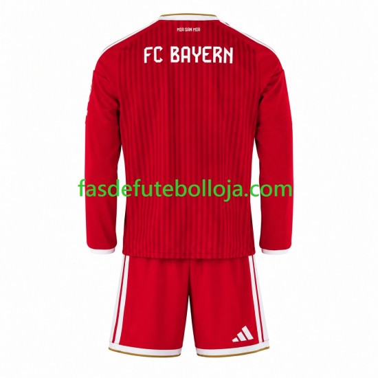 Camisola 1º Equipamento Bayern de Munique 2026-2027 Manga Comprida ,Criança