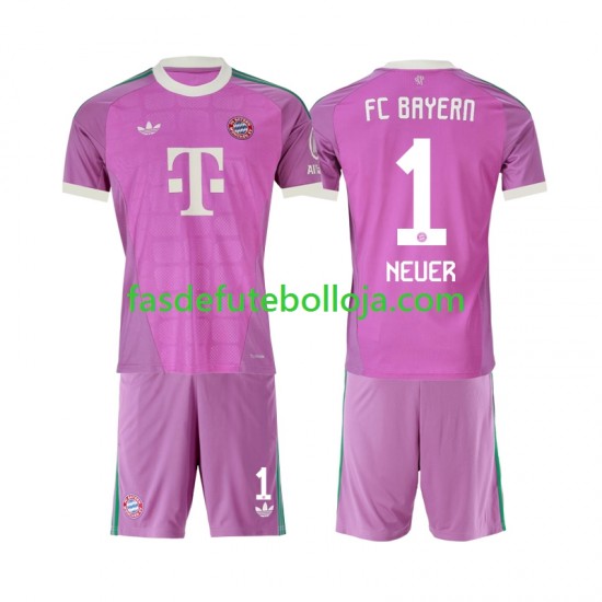 Camisola Guarda-redes 3º Equipamento Bayern de Munique Manuel Neuer 1 2026-2027 Manga Curta ,Criança Camisola Guarda-redes 3º Equipamento Bayern de Munique Manuel Neuer 1 2026-2027 Manga Curta ,Criança