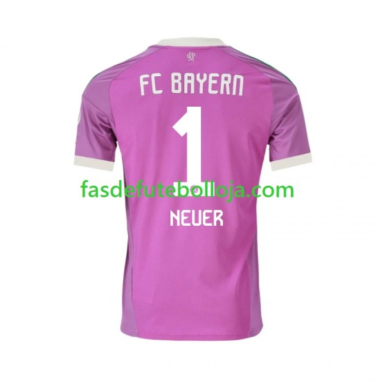 Camisola Guarda-redes 3º Equipamento Bayern de Munique Manuel Neuer 1 2026-2027 Manga Curta ,Homem