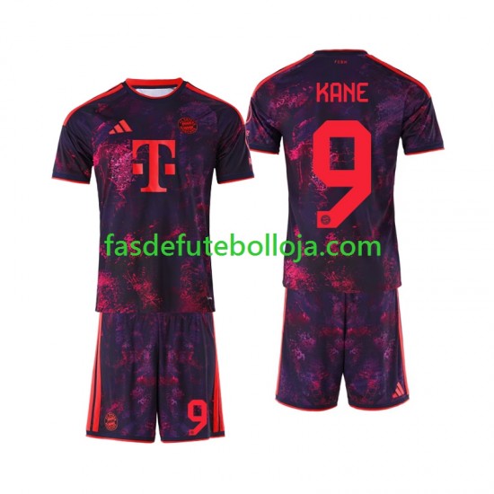 Camisola 3º Equipamento Bayern de Munique Harry Kane 9 2026-2027 Manga Curta ,Criança
