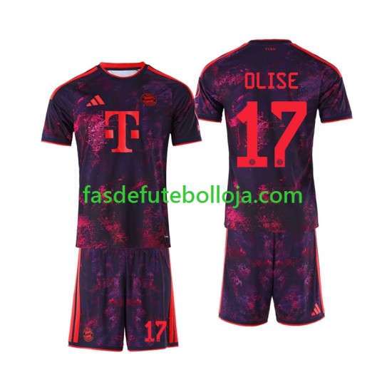Camisola 3º Equipamento Bayern de Munique Michael Olise 17 2026-2027 Manga Curta ,Criança