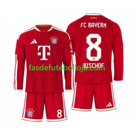 Camisola 1º Equipamento Bayern de Munique Tom Bischof 8 2026-2027 Manga Comprida ,Criança Camisola 1º Equipamento Bayern de Munique Tom Bischof 8 2026-2027 Manga Comprida ,Criança