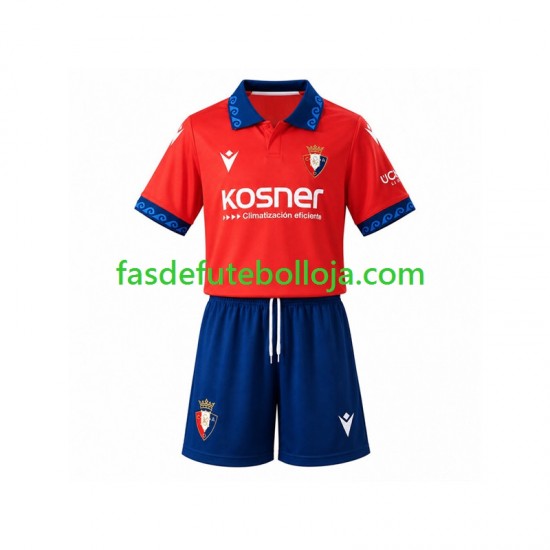 Camisola 1º Equipamento CA Osasuna 2026-2027 Manga Curta ,Criança