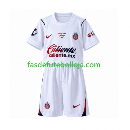 Camisola 2º Equipamento CD Guadalajara 2026-2027 Manga Curta ,Criança