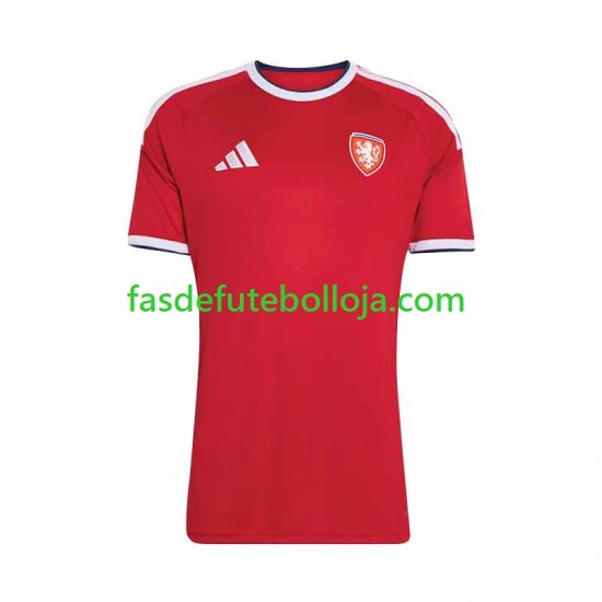 Camisola 1º Equipamento Seleção Checa 2026-2027 Manga Curta ,Homem