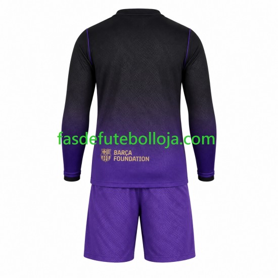 Camisola 2º Equipamento FC Barcelona 2026-2027 Manga Comprida ,Criança