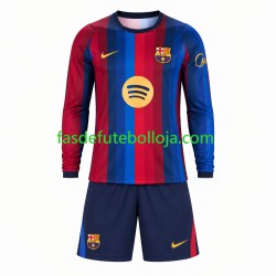 Camisola 1º Equipamento FC Barcelona 2026-2027 Manga Comprida ,Criança