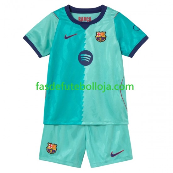 Camisola 3º Equipamento FC Barcelona 2026-2027 Manga Curta ,Criança