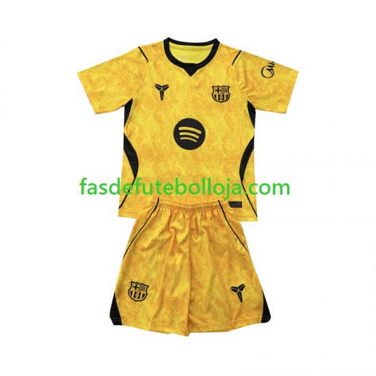 Camisola Guarda-redes 4º Equipamento FC Barcelona 2026-2027 Manga Curta ,Criança