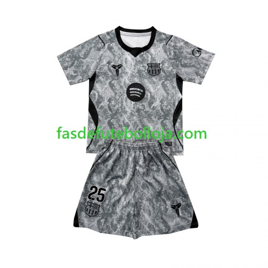 Camisola Guarda-redes 2º Equipamento FC Barcelona Dominik Livakovic 25 2026-2027 Manga Curta ,Criança