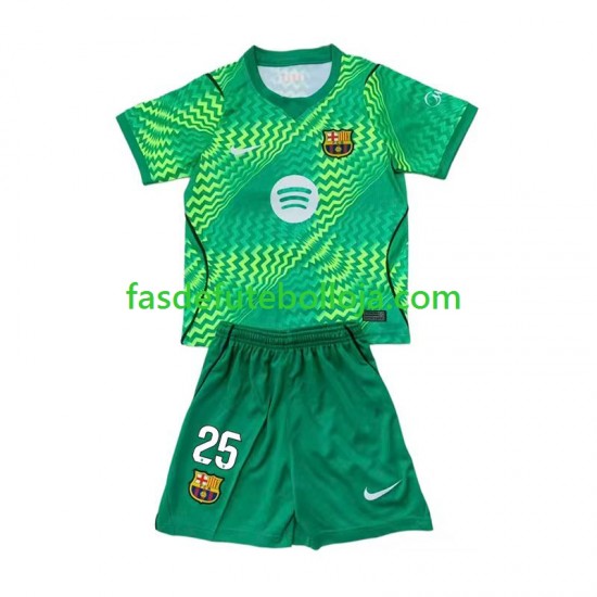 Camisola Guarda-redes 1º Equipamento FC Barcelona Dominik Livakovic 25 2026-2027 Manga Curta ,Criança