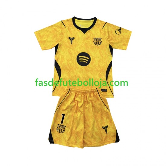Camisola Guarda-redes 4º Equipamento FC Barcelona Joan Garcia 1 2026-2027 Manga Curta ,Criança