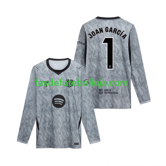 Camisola Guarda-redes 2º Equipamento FC Barcelona Joan Garcia 1 2026-2027 Manga Comprida ,Homem
