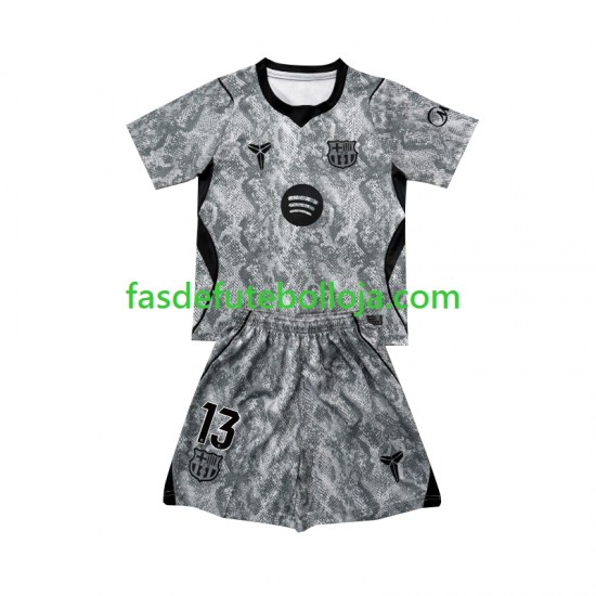 Camisola Guarda-redes 2º Equipamento FC Barcelona Wojciech Szczesny 13 2026-2027 Manga Curta ,Criança