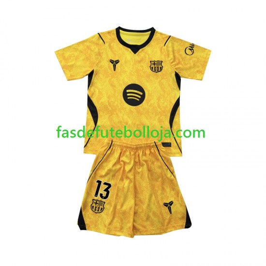 Camisola Guarda-redes 4º Equipamento FC Barcelona Wojciech Szczesny 13 2026-2027 Manga Curta ,Criança