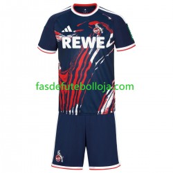 Camisola 2º Equipamento FC Köln 2026-2027 Manga Curta ,Criança