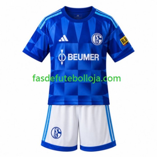 Camisola 1º Equipamento Schalke 04 FC 2026-2027 Manga Curta ,Criança