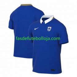 Camisola 2º Equipamento Seleção Finlandesa 2026 Manga Curta ,Homem