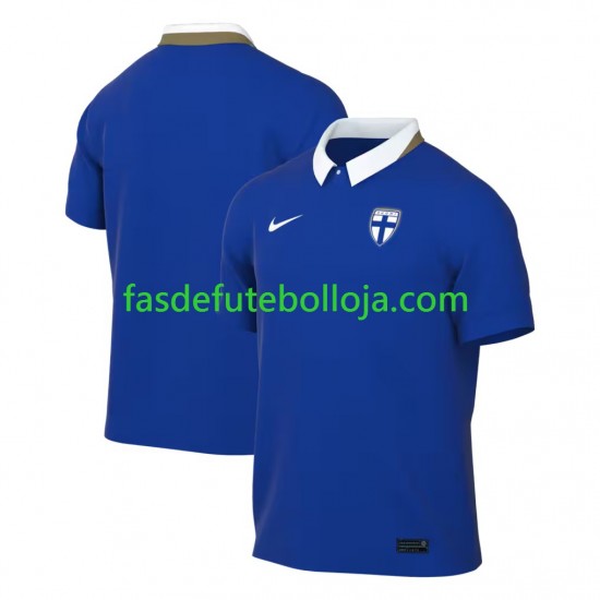 Camisola 2º Equipamento Seleção Finlandesa 2026 Manga Curta ,Homem
