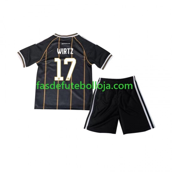 Camisola 3º Equipamento Seleção Alemã Florian Wirtz 17 2026 Manga Curta ,Criança