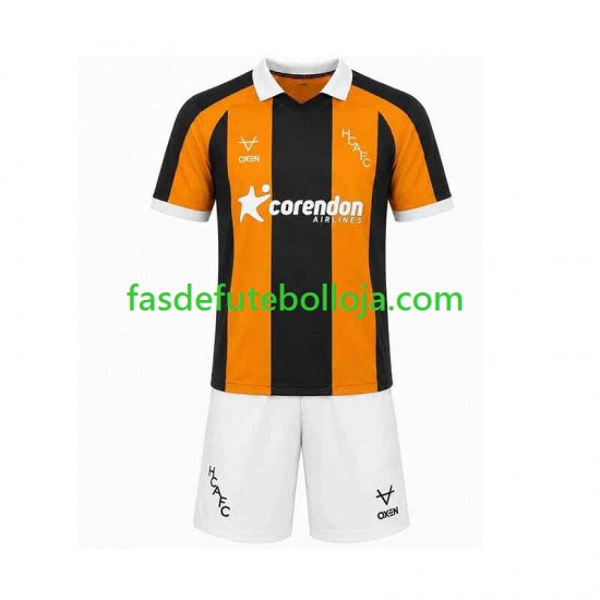 Camisola 1º Equipamento Hull City 2026-2027 Manga Curta ,Criança